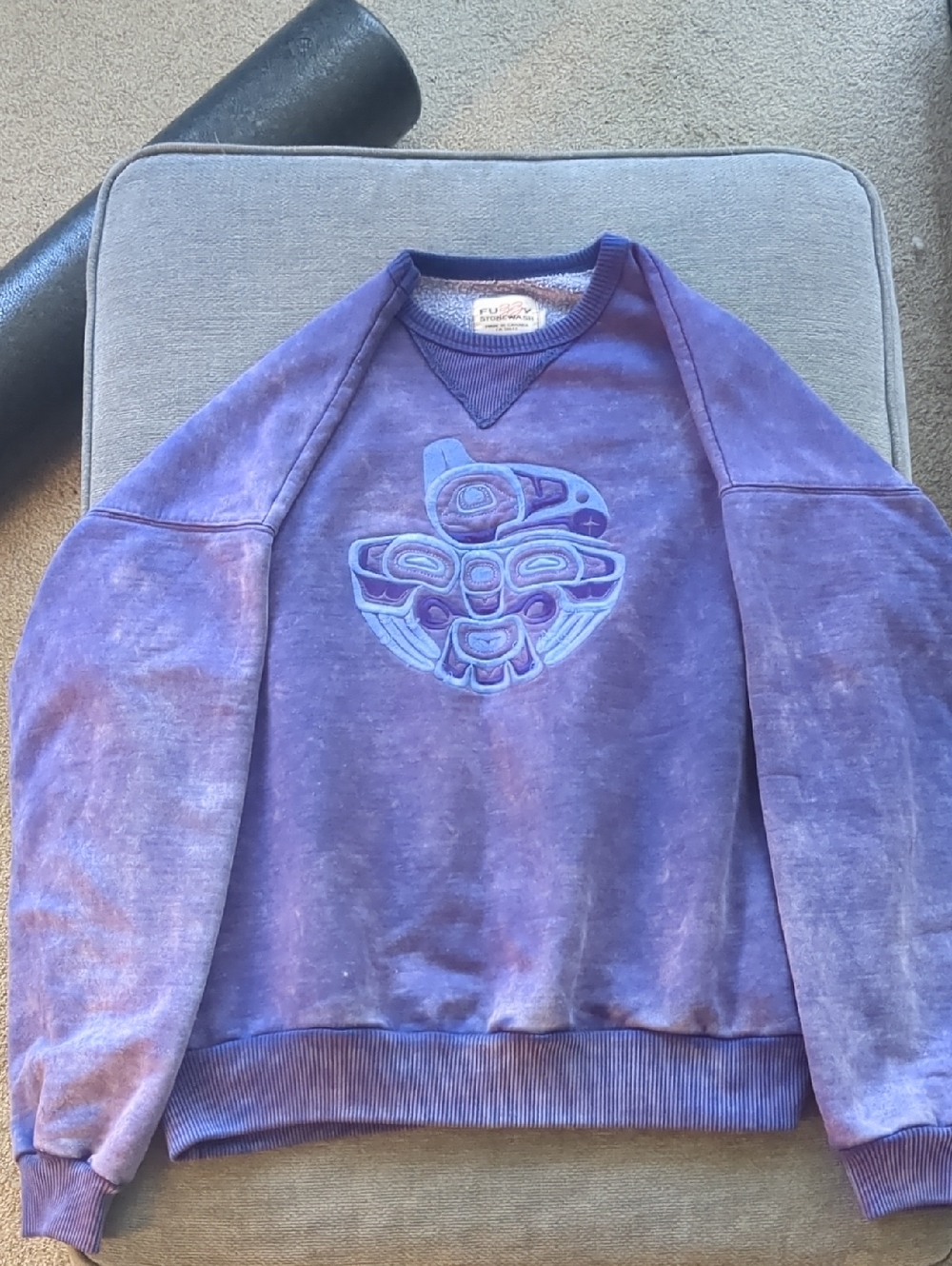 Purple Native / First Nation Inspired Crewneck Sweatshirt - Men (S)